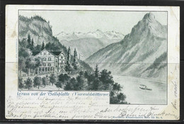 Carte P De 1900 ( Sisikon / Gruss Von Der Tellsplatte ) - Sisikon