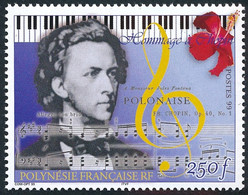 POLYNESIE 1999 - Yv. 603 **   Faciale= 2,10 EUR - Frédéric Chopin, Compositeur  ..Réf.POL26429 - Nuevos