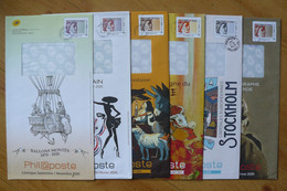 Entier Postal Phil@poste - 6 Entiers Postaux Oblitérés - Voir Scans Et Description - Collections & Lots: Stationery & PAP