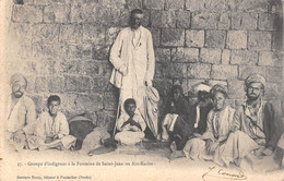 CPA ISRAEL GROUPE D'INDIGENES A LA FONTAINE DE SAINT JEAN OU AIN KARIM - Israel