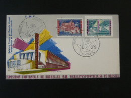 FDC Exposition Universelle Bruxelles 1958 Belgique Ref 101780 - 1958 – Bruxelles (Belgique)