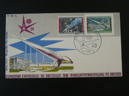 FDC Exposition Universelle Bruxelles 1958 Belgique Ref 101781 - 1958 – Brussel (België)