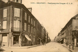 Belfort * Faubourg Des Vosges * Librairie Papeterie Couronnes Mortuaires P. FABRY - Belfort - Stad