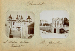 Pornichet * 4 Photos Albuminées Circa 1890/1900 * Villa KER GABRIELLE , Château , Hôtel Des Bains & Vieux Pornichet - Pornichet