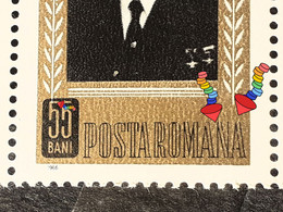 Stamps Errors Romania 1965 # Mi 2485 With Broken Letters   Bloc X4  Mnh - Abarten Und Kuriositäten