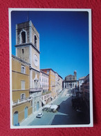 POSTAL CARTOLINA ANCONA ITALIA ITALY PIAZZA PLAZA DEL PLEBISCITO PALAZZO GOVERNO TORRE CIVICA MONUMENTO A PAPA CLEMENTE - Ancona