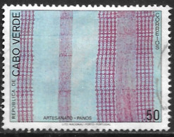 Cabo Verde – 1980 Textile Crafts 0.50 Used Stamp - Cap Vert