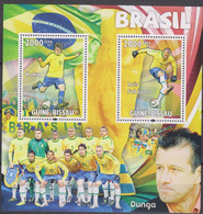 Soccer World Cup 2010 - GUINEA BISSAU - Sheet MNH Team Brazil - 2010 – South Africa
