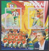 Soccer World Cup 2010 - GUINEA BISSAU - Sheet MNH Team Portugal - 2010 – Afrique Du Sud