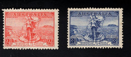 1371688595 1936 SCOTT 157 158 (XX)  POSTFRIS MINT NEVER HINGED POSTFRISCH EINWANDFREI  -  AUSTRALIA TASMANIA TELEPHONE - Nuevos