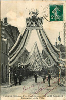 Tarare * Fête Locale Gymnique Des 29 Et 30 Juin 1912 * Décoration De La Ville * Rue - Tarare