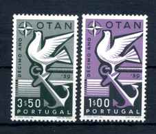 1960 PORTOGALLO SET MNH ** 859/860 NATO - Neufs