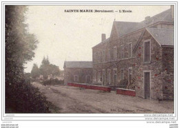 SAINTE - MARIE ..-- BERNIMONT ..-- L' Ecole . 1908 Vers JEMAPPES ( Melle Domi  DELCROIX ) .  Voir Verso . - Libramont-Chevigny
