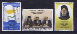 Cyprus 1980 20th Anniversary Of The Republic - Autres & Non Classés