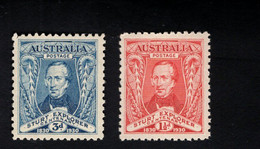 1371725933 SCOTT 104 105 (X) SCHARNIER HINGED MIT FALZ -  CAPT. CHARLES STURT - Mint Stamps