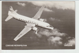 Vintage Rppc Swissair Convair Metropolitan Aircraft - 1919-1938: Entre Guerres