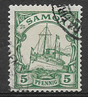 GERMANIA REICH IMPERO 1900  COLONIA SAMOA SERIE ORDINARIA YVERT. 43 USATO VF - Samoa