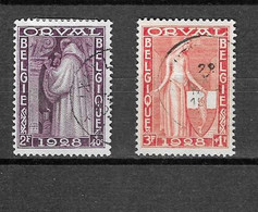 Belgien - Selt./gestempelte Bessere Werte Aus 1928 - Michel 240/41! - Used Stamps