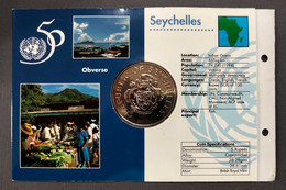 SEYCHELLES 5 RUPEES 1995 KM#89 United Nations - 50 Years CARD BU (CRL5#06) - Seychellen