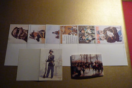 Lot De 8 Cartes Postales Gd Format (Reproductions D'Images Anciennes) En Lien Avec La Gendarmerie (7) & La Cavalerie (1) - Police & Gendarmerie