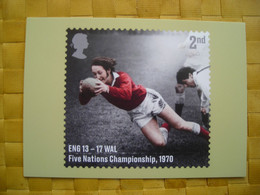 PHQ Rugby Union Rugby à XV, ENG 13 - 17 WAL Five Nations Championship 1970 - Stamps (pictures)