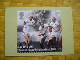 PHQ Rugby Union ENG 21 - 9 CAN Women's Rugby World Cup Final 2014 - Stamps (pictures)
