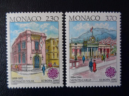 MONACO 1990 Y& N° 1724 & 1725 ** - EUROPA - Unused Stamps