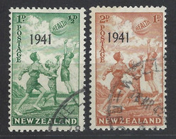 Nuova Zelanda - 1941 - Usato/used - Kids - Overprint - Mi N. 271/72 - Oblitérés