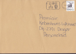 Sweden Slogan POSTEN 1998 Cover Brief DRAGØR Denmark (Alces Alces) Moose Elk Elg Stamp - Lettres & Documents