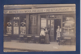 CPA à Identifier Carte Photo Commerce Shop Devanture Magasin Non Circulé Bière Des Moulineaux - A Identifier