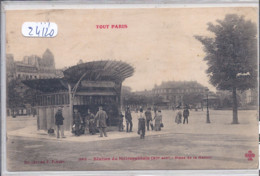 PARIS-TOUT PARIS- FF 266- STATION DU METROPOLITAIN- PLACE DE LA NATION- XI EME- PAVILLON STYLE GUIMARD - Lotes Y Colecciones