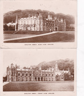SHELTON ABBEY. 2 CARDS.  ARKLOW SINGLE CIRCLE P/MARKS - Wicklow