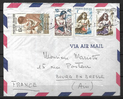 Polynésie Française Lettre  Par Avion 1960 Pour Bourg En Bresse - Covers & Documents