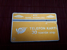 Turkey Phonecard 907 D  Recto Verso Used Rare - Turquie