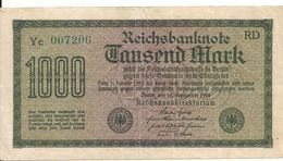 ALLEMAGNE 1000 MARK 1922 XF+ P 76 - 1000 Mark