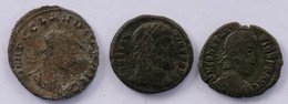 Roman Empire - 1x Claudius II. Gothicus / 1. Constantius I.  / 1x Constantius II. - F! (#L13a) - La Fin De L'Empire (363-476)