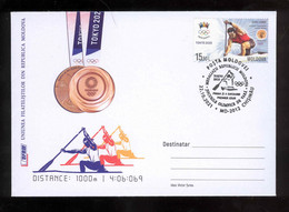 Moldova 2021 Prize-winners Of The Republic Of Moldova At The Olympic Games In Tokyo FDC UFRM №12 - Moldavië