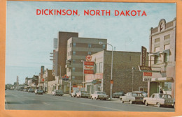 Dicksinson ND Coca Cola Advertising Sign Old Postcard - Other & Unclassified