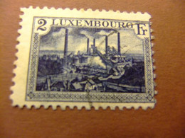 LUXEMBURGO LUXEMBOURG 1921 FORGES D¨ESCH-SUR ALZETTE Yv 133 FU - 1921-27 Charlotte Front Side