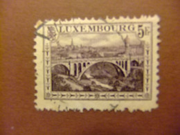 LUXEMBURGO LUXEMBOURG 1921 PONT ADOLPHE Yv 134 FU - 1921-27 Charlotte Frontansicht