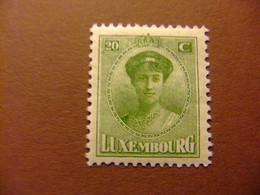 LUXEMBURGO LUXEMBOURG 1924-26 CHARLOTTE Yv 154 FU - 1921-27 Charlotte Voorzijde