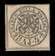 Antichi Stati Italiani - Stato Pontificio - 1852 - 4 Bai (5) Nuovo Senza Gomma - Filetti Completi - Molto Bello E Raro - - Non Classés
