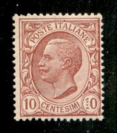 Regno - Vittorio Emanuele III - 1906 - Leoni 10 Cent  Cifra 1 Formata Da Quattro Puntini (82q) - Gomma Integra - Autres & Non Classés