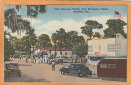 Sarasota FL GA Coca Cola Advertising Sign Old Postcard - Sarasota