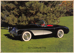 GF-CARTE MODERNE FORMAT 18 X 13 -Auto-Voiture-Automobile 57 CORVETTE DECAPOTABLE - Voitures De Tourisme