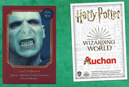 Auchan "Harry Potter Wizarding World" Lord Voldemort Carte 6/90 - 2scans - Harry Potter