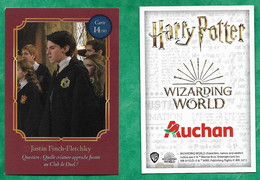 Auchan "Harry Potter Wizarding World" Justin Finch-Fletchley 14/90 - 2scans - Harry Potter