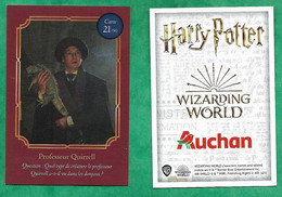 Auchan "Harry Potter Wizarding World" Professeur Quirrell 21/90 - 2scans - Harry Potter