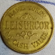 US , 1980 , Rare Maverick LEISURCOR Game Token/ 3-Slotted Security Token 510 , Agouz0 - Casino