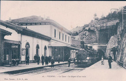 France 38, Chemin De Fer, Train à Vapeur En Gare De Vienne (26) - Vienne